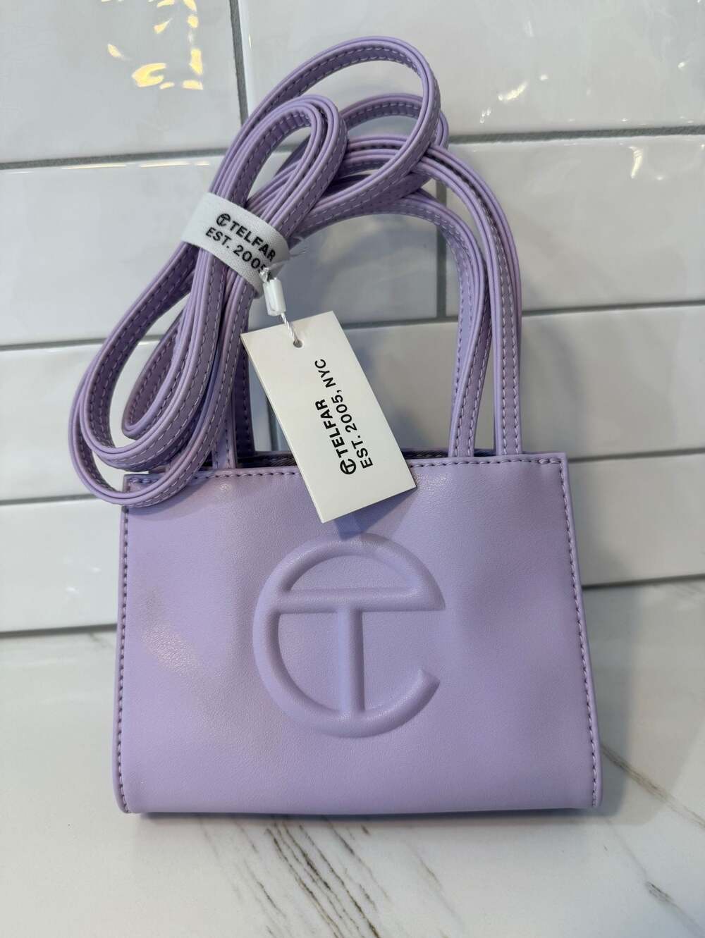 Telfar Small Lavender Shopping Bag - Picture 5 of 5